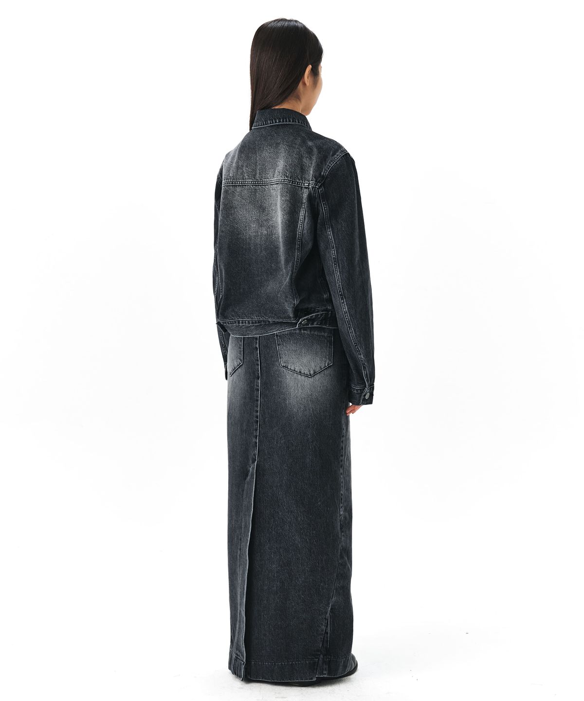 이이(EE) DENIM JACKET BLACK