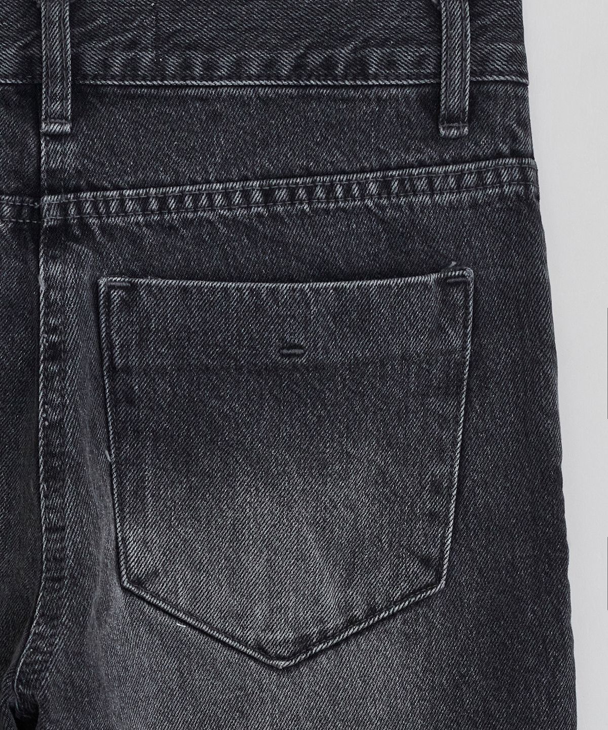이이(EE) WOMENS CURVED DENIM PANTS BLACK