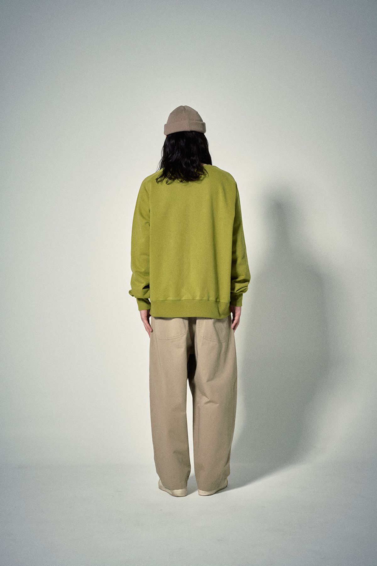 히즈핸더(HISHANDER) FREEDOM SLEEVE SWEAT SHIRTS [Yellow Green]