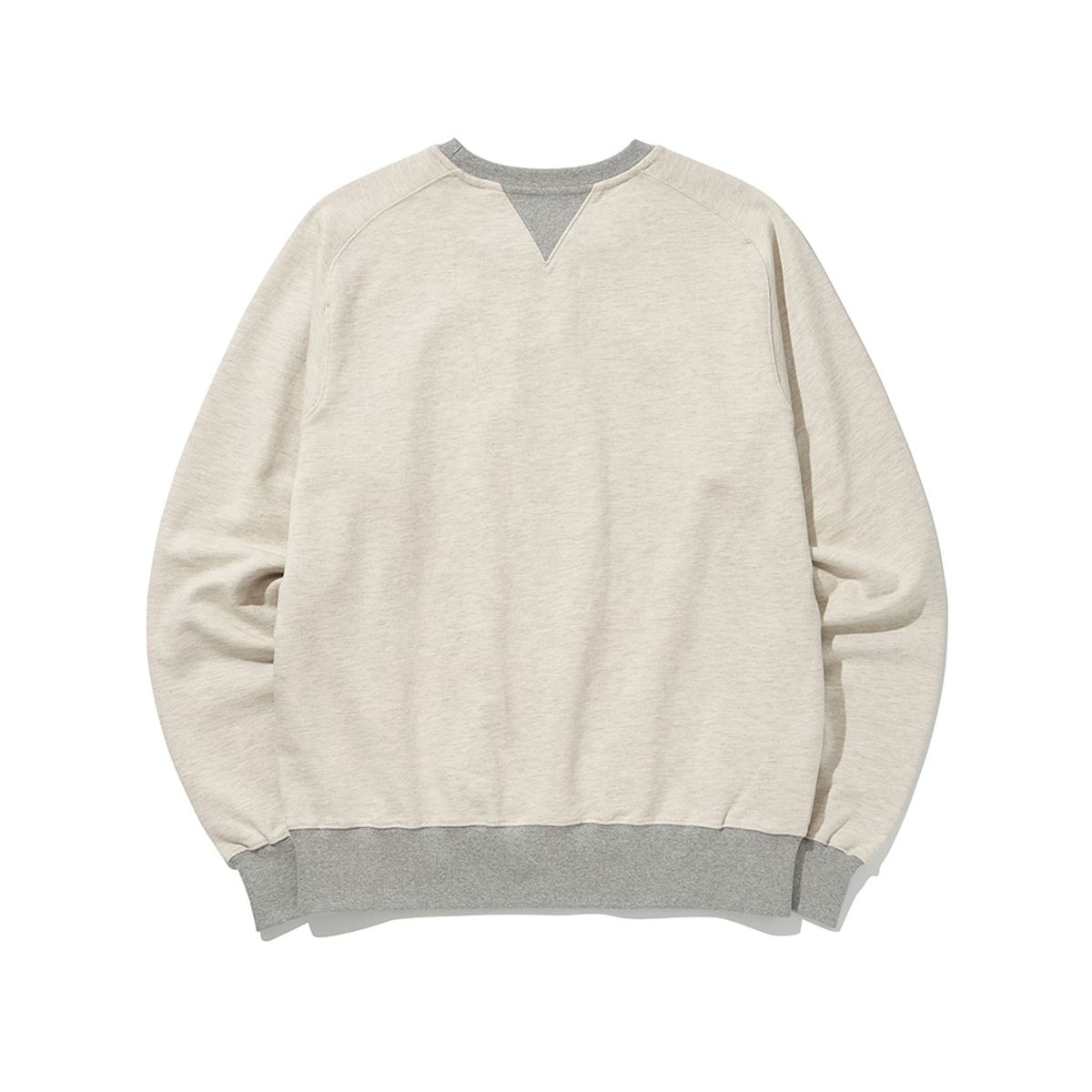 히즈핸더(HISHANDER) FREEDOM SLEEVE SWEAT SHIRTS [Light Melange Grey / Melange Grey]