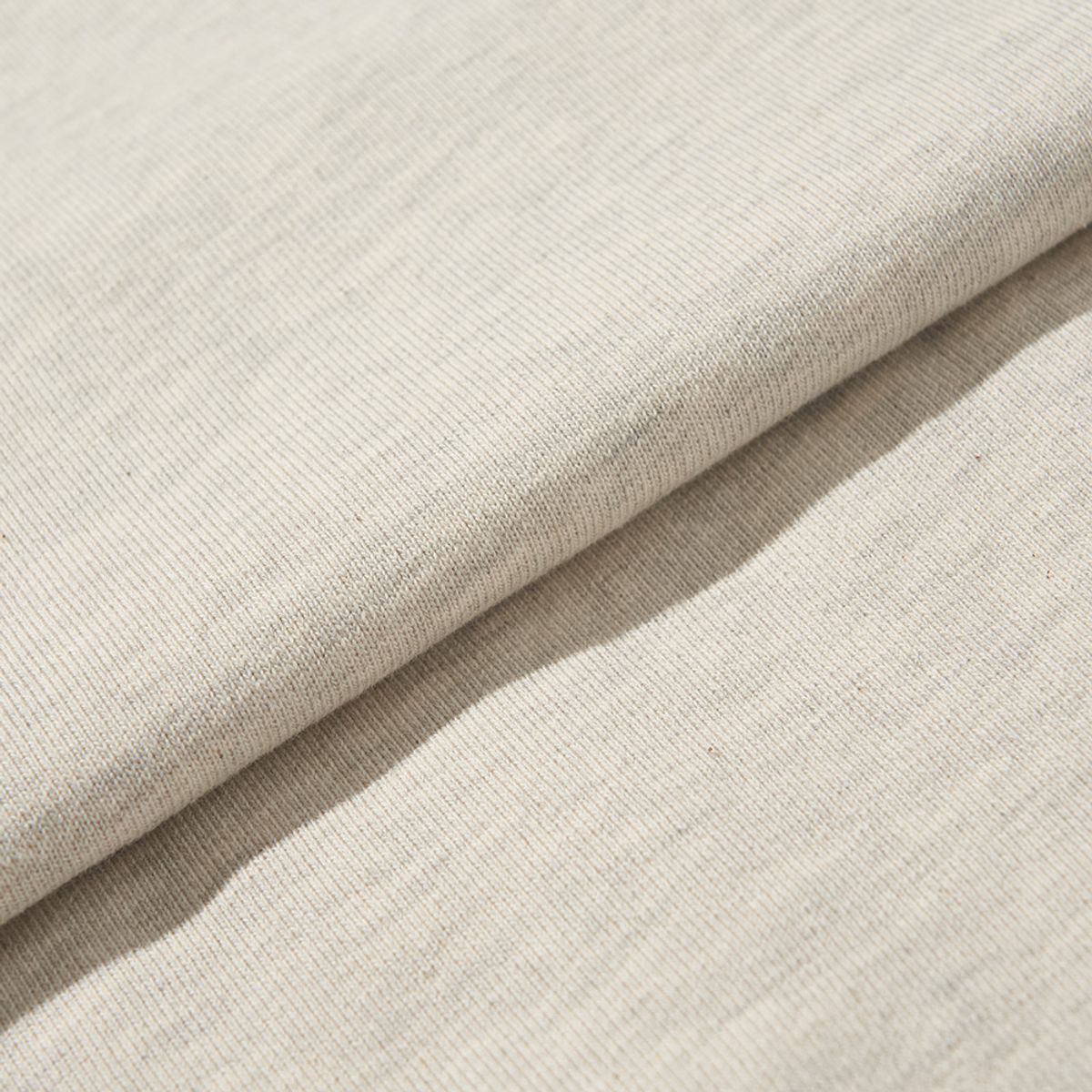 히즈핸더(HISHANDER) FREEDOM SLEEVE SWEAT SHIRTS [Light Melange Grey / Melange Grey]