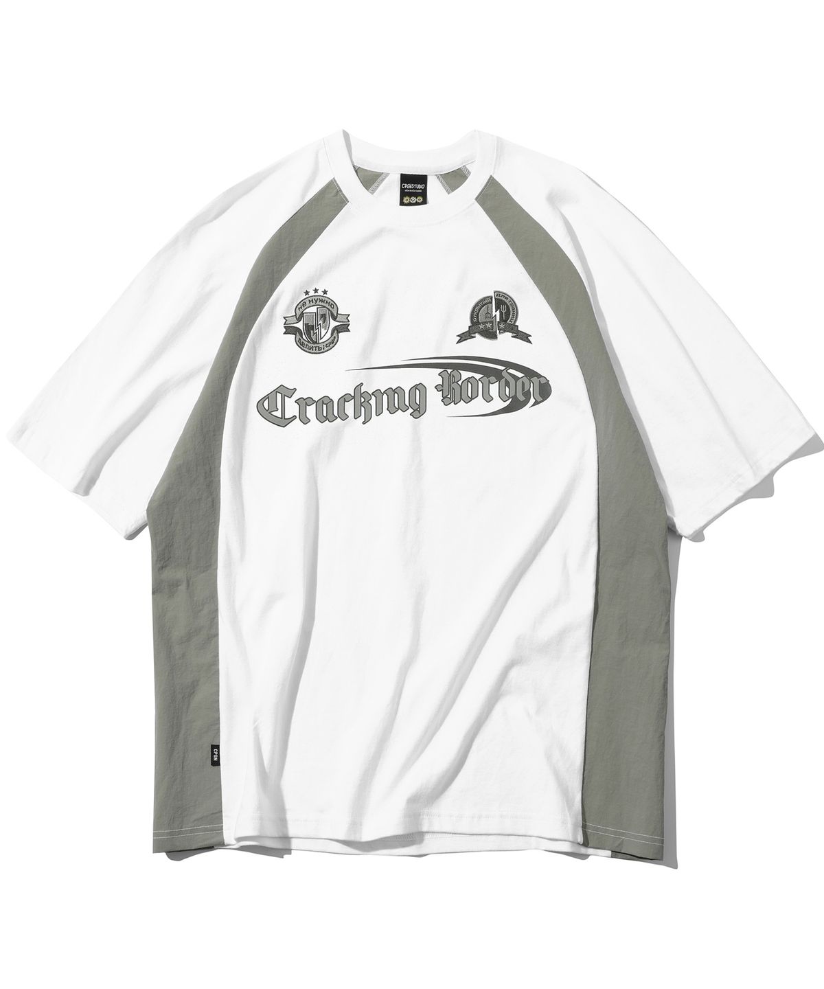 꼼파뇨(CPGN STUDIO) Cracking 레글런 반팔티 화이트