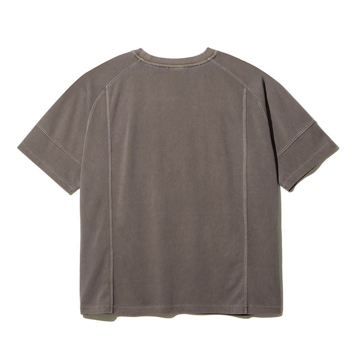 왕관(WANGGWAN) 피그먼트 워싱 오버핏 반팔 티셔츠 (Brown)