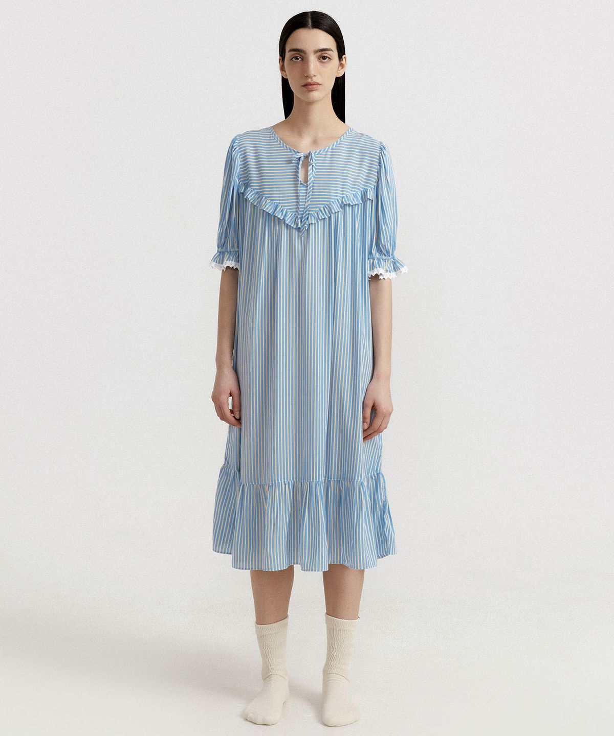 조스라운지(JO'S LOUNGE) [모달100] (w) Oasis Short Sleeve One-piece