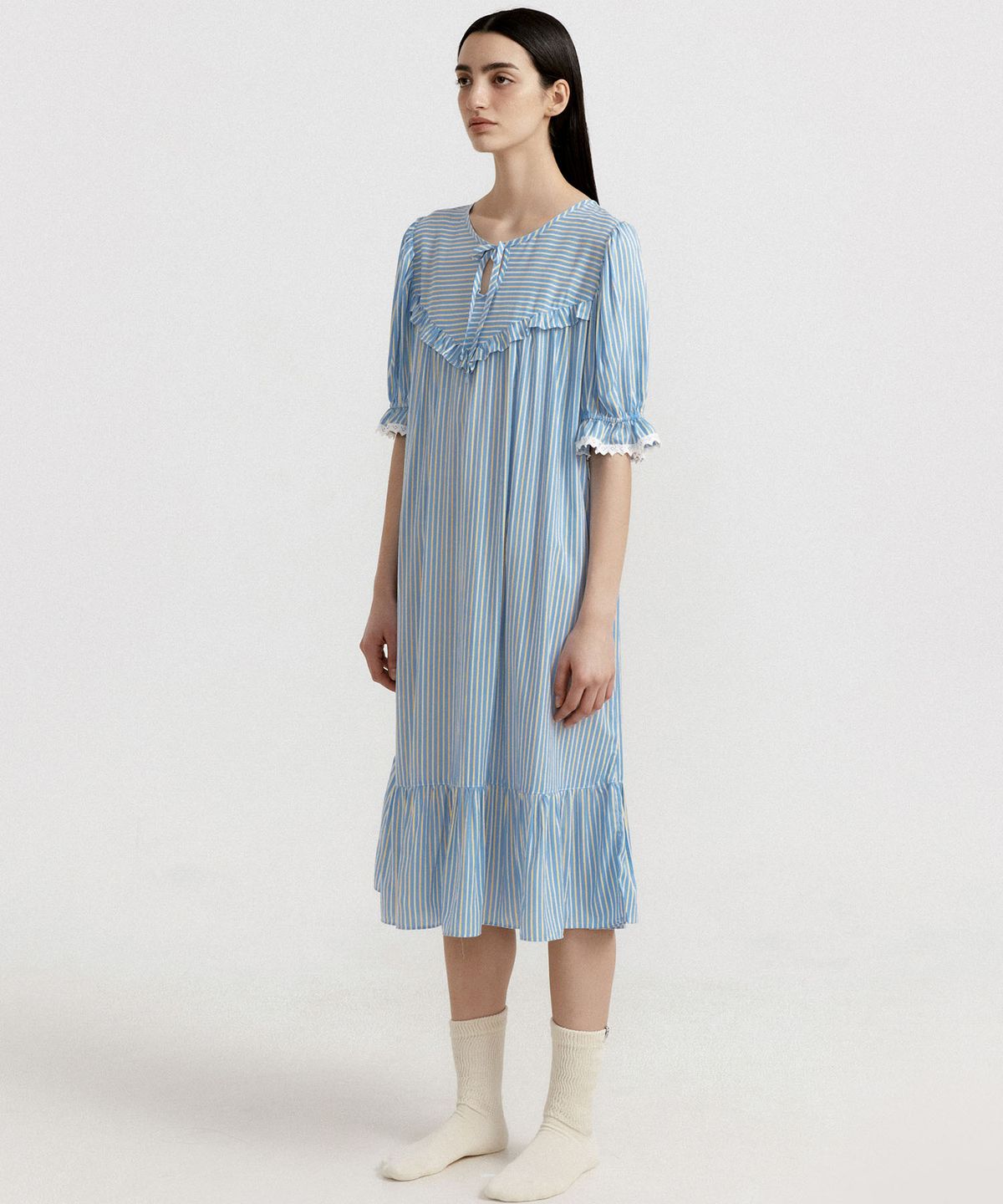 조스라운지(JO'S LOUNGE) [모달100] (w) Oasis Short Sleeve One-piece