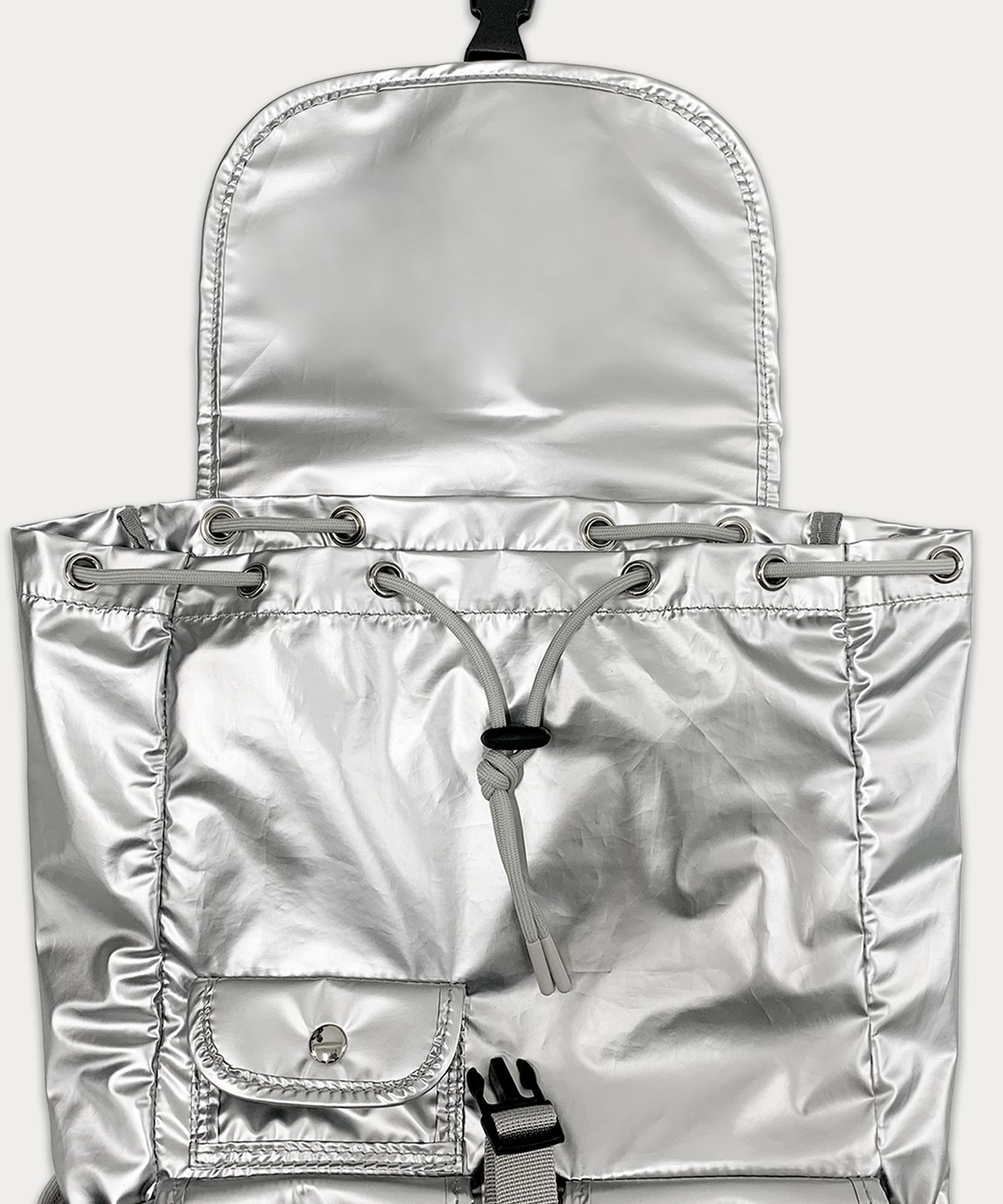 バックパック・リュック SOMEWHERE BUTTER. PP mini backpack silver MUSINSA | SOMEWHEREBUTTER PP mini backpack - silver