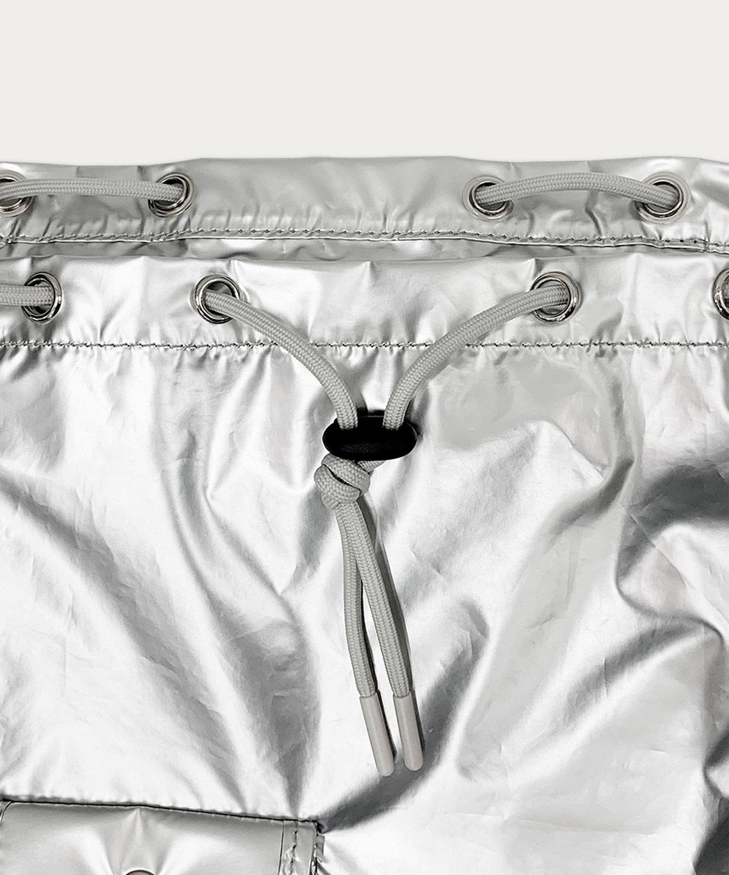 MUSINSA | SOMEWHEREBUTTER PP mini backpack - silver