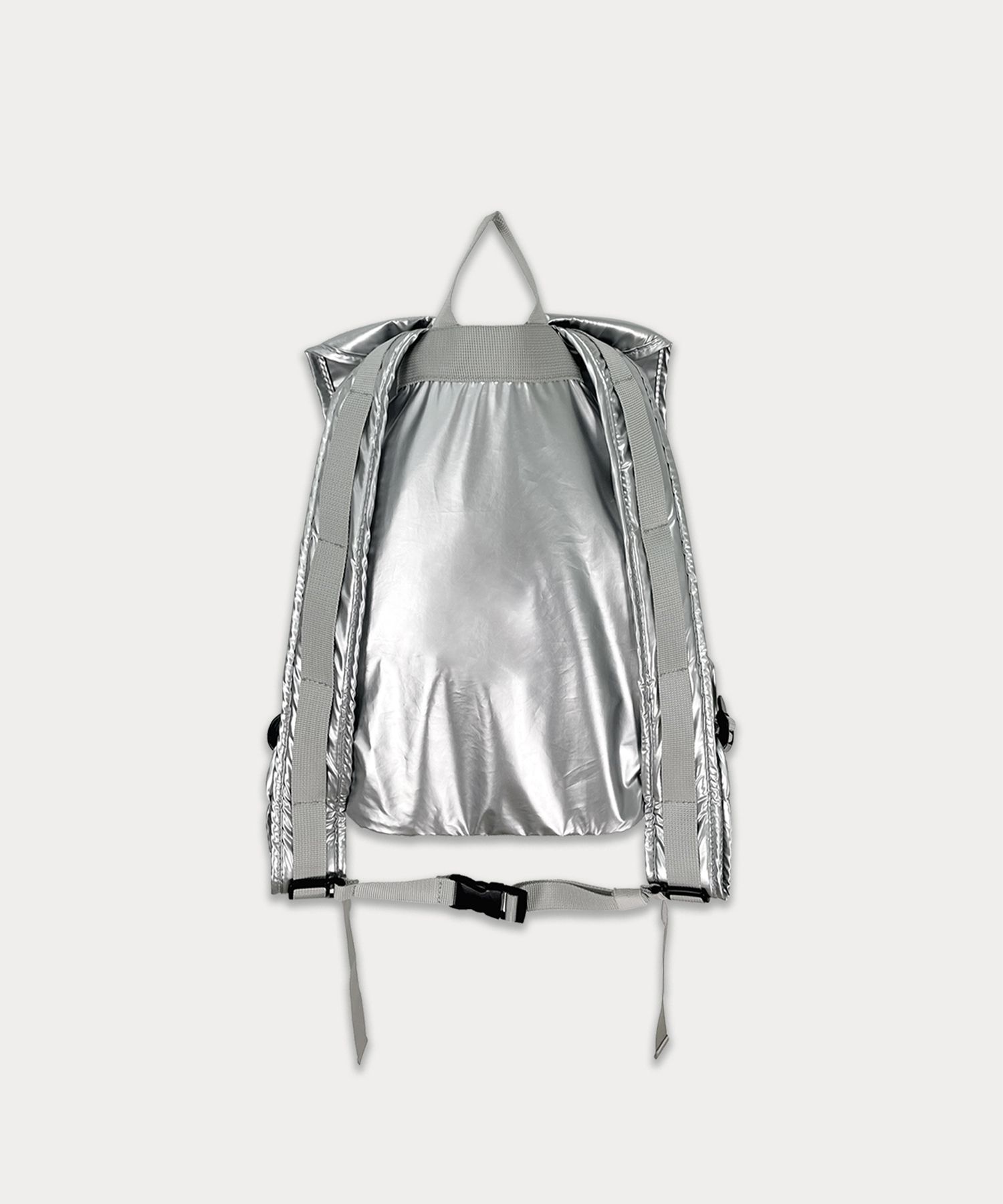 MUSINSA | SOMEWHEREBUTTER PP mini backpack - silver