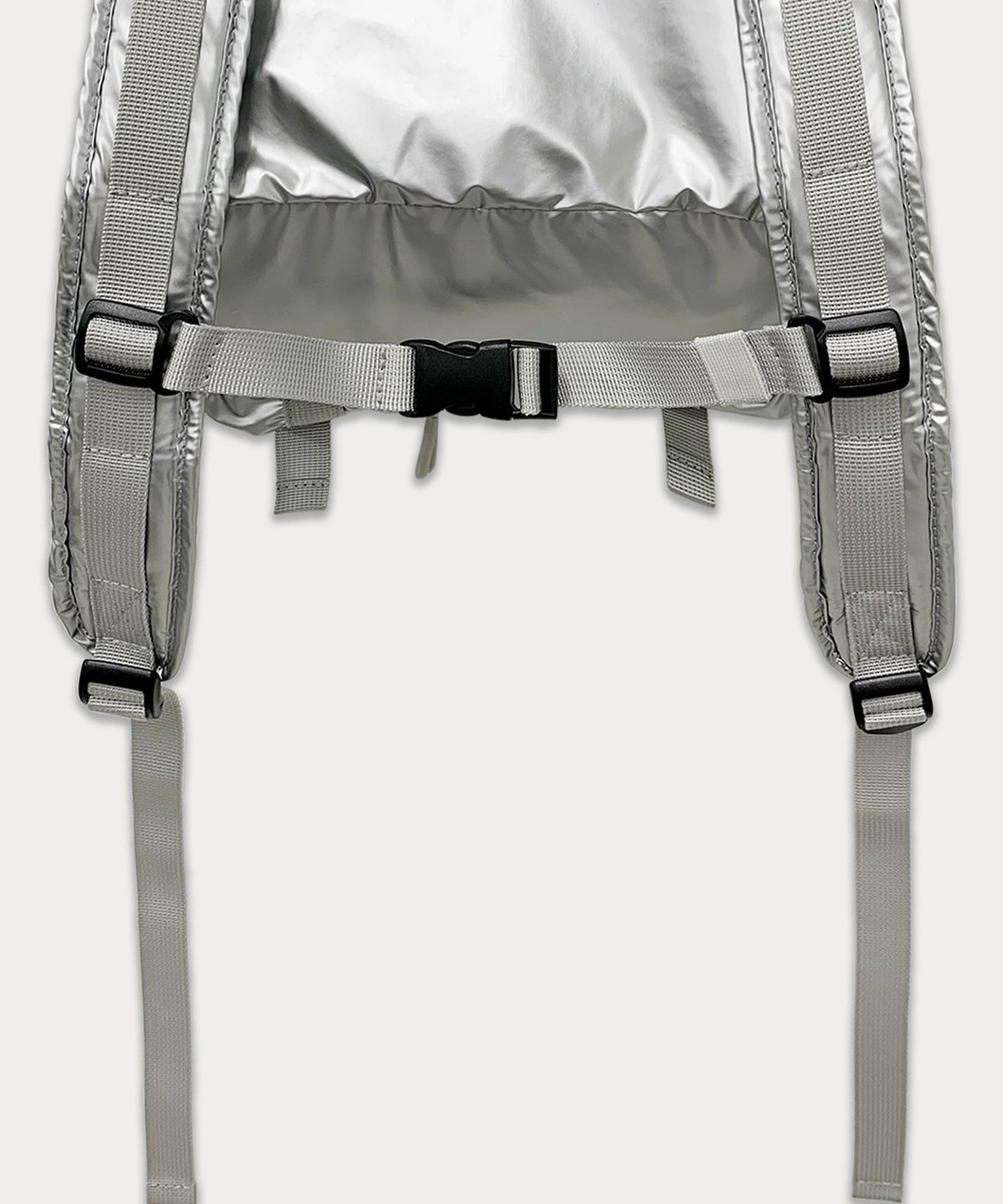 썸웨어버터(SOMEWHEREBUTTER) PP mini backpack - silver