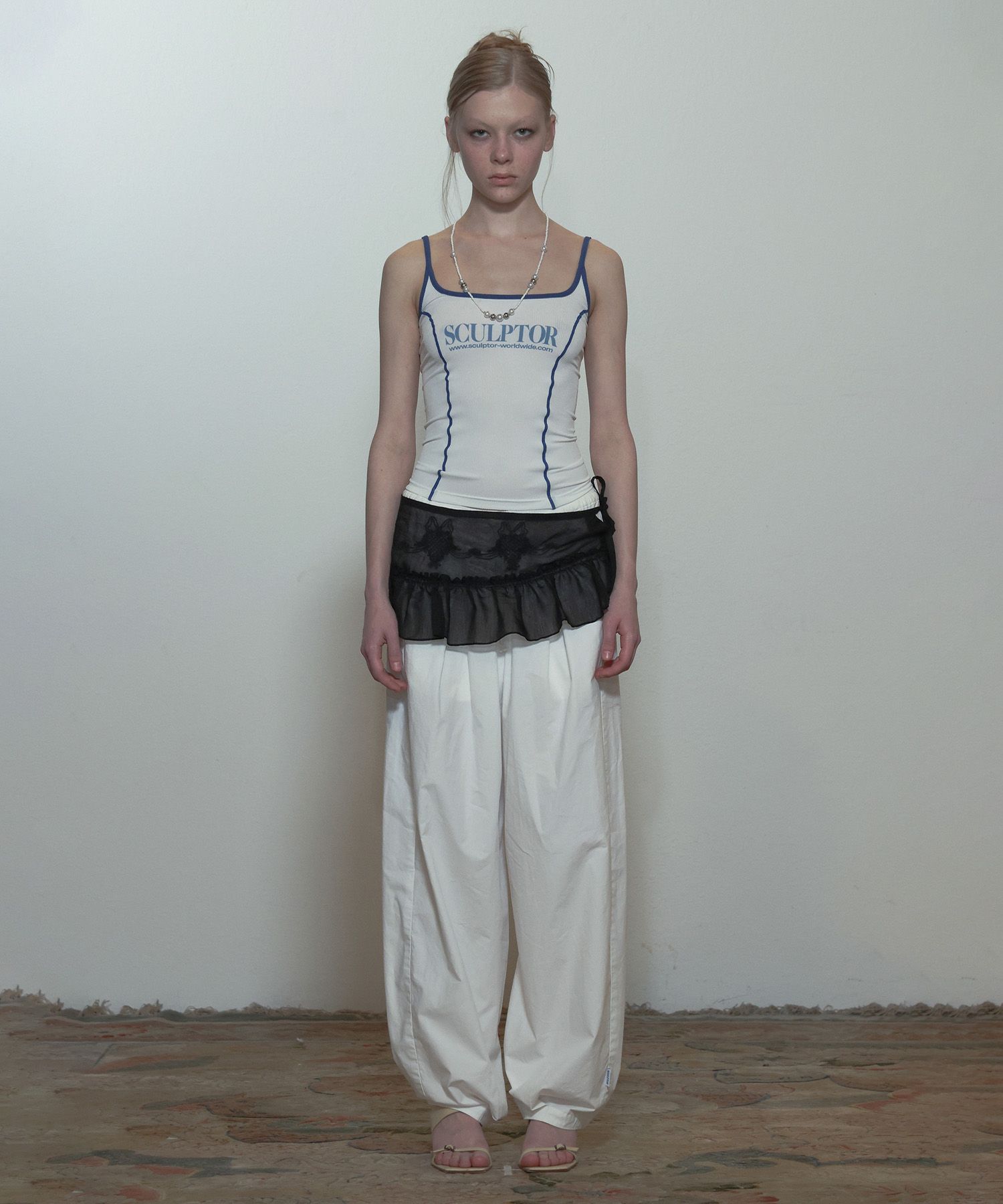 ★SCULPTOR★送料込み★韓国★大人気★My Go To Pintuck Pants MUSINSA公式 | SCULPTOR My Go To Pintuck Pants White