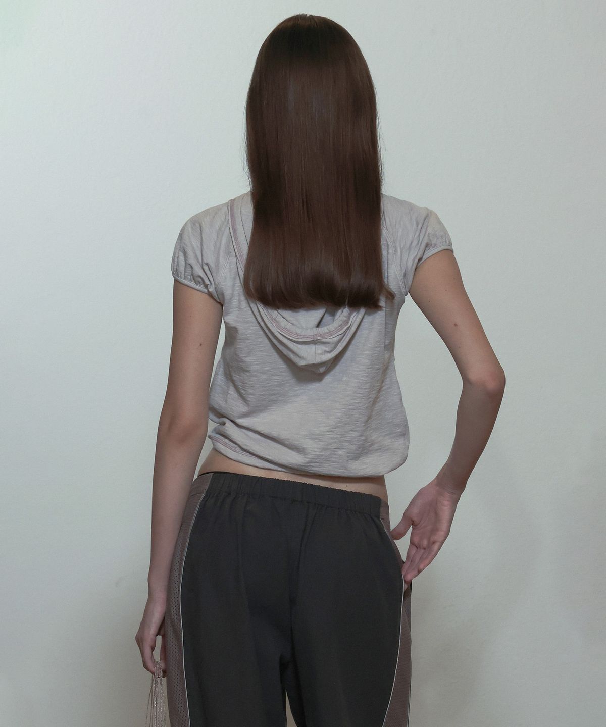 스컬프터(SCULPTOR) Raglan Hoodie Tee Blush