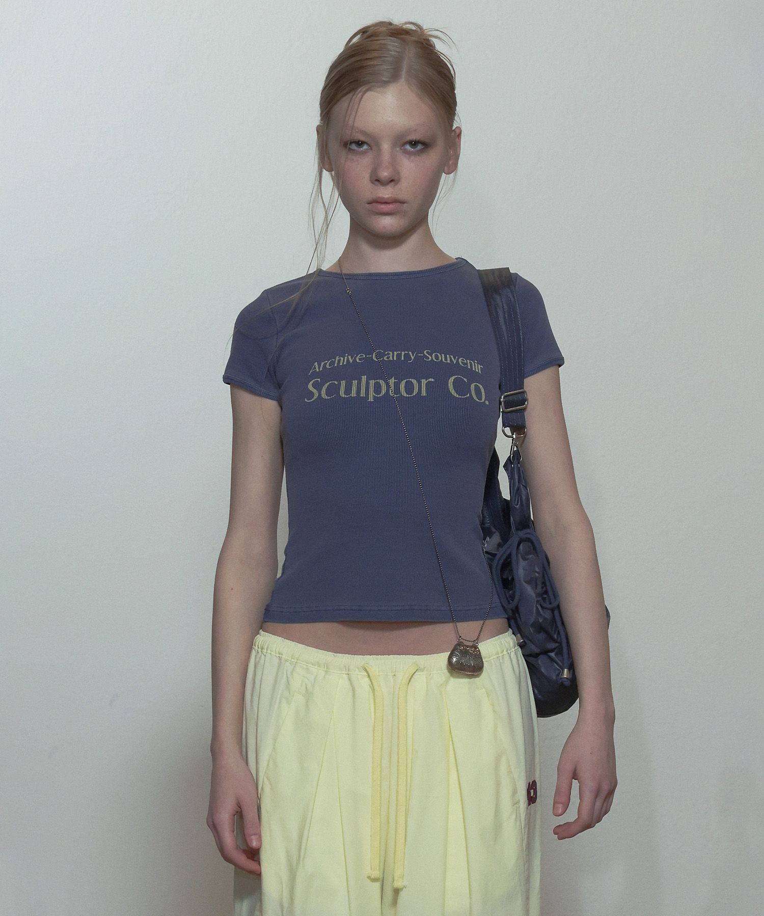 ◎SCULPTOR◎★人気★ Archive Pigment Baby Tee Archive Pigment Baby Tee Dusty Ivory - Sculptor