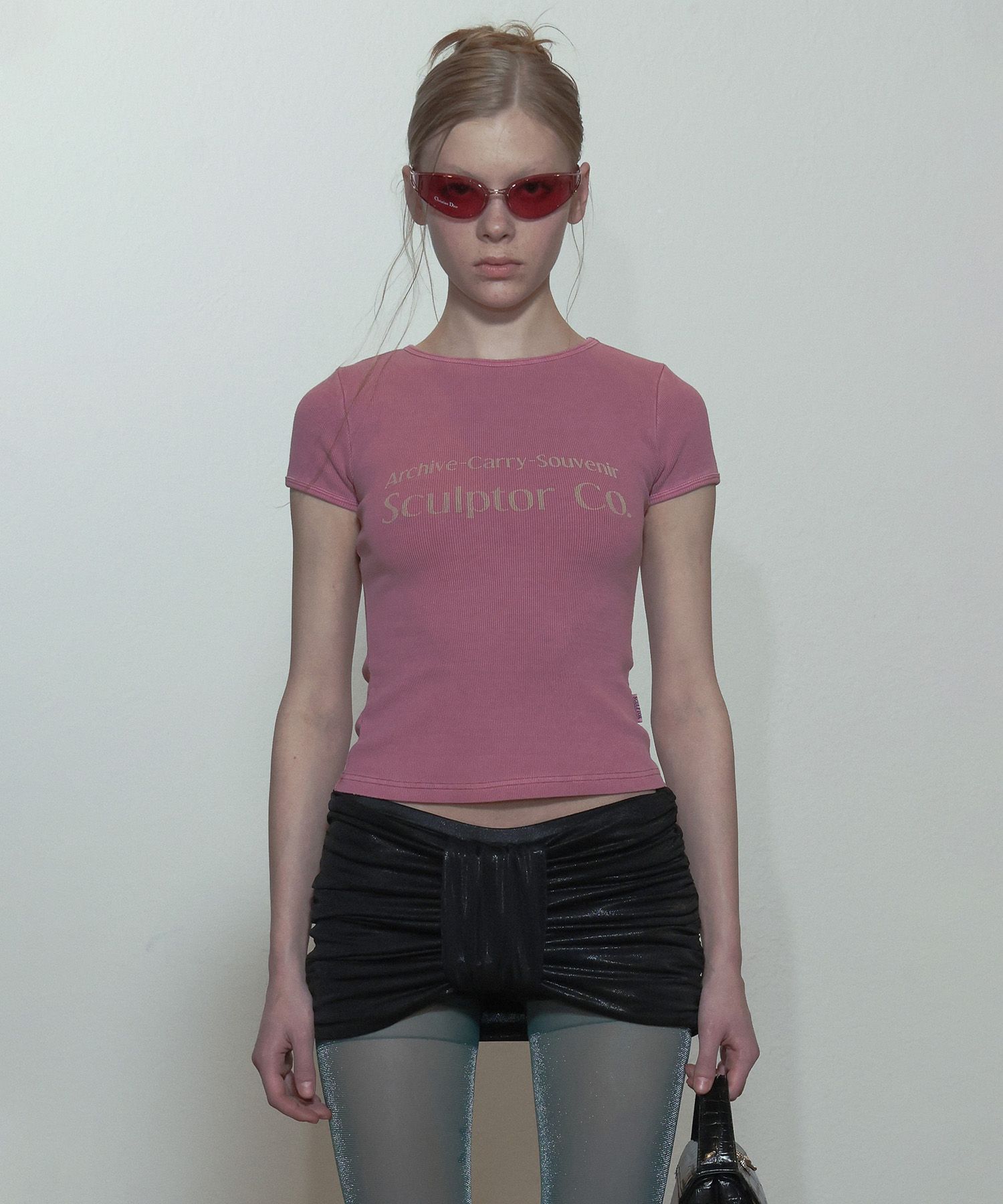 無料配送 ◆Sculptor◆Archive Pigment Baby Tee MUSINSA | SCULPTOR Archive Pigment Baby Tee Dusty Pink