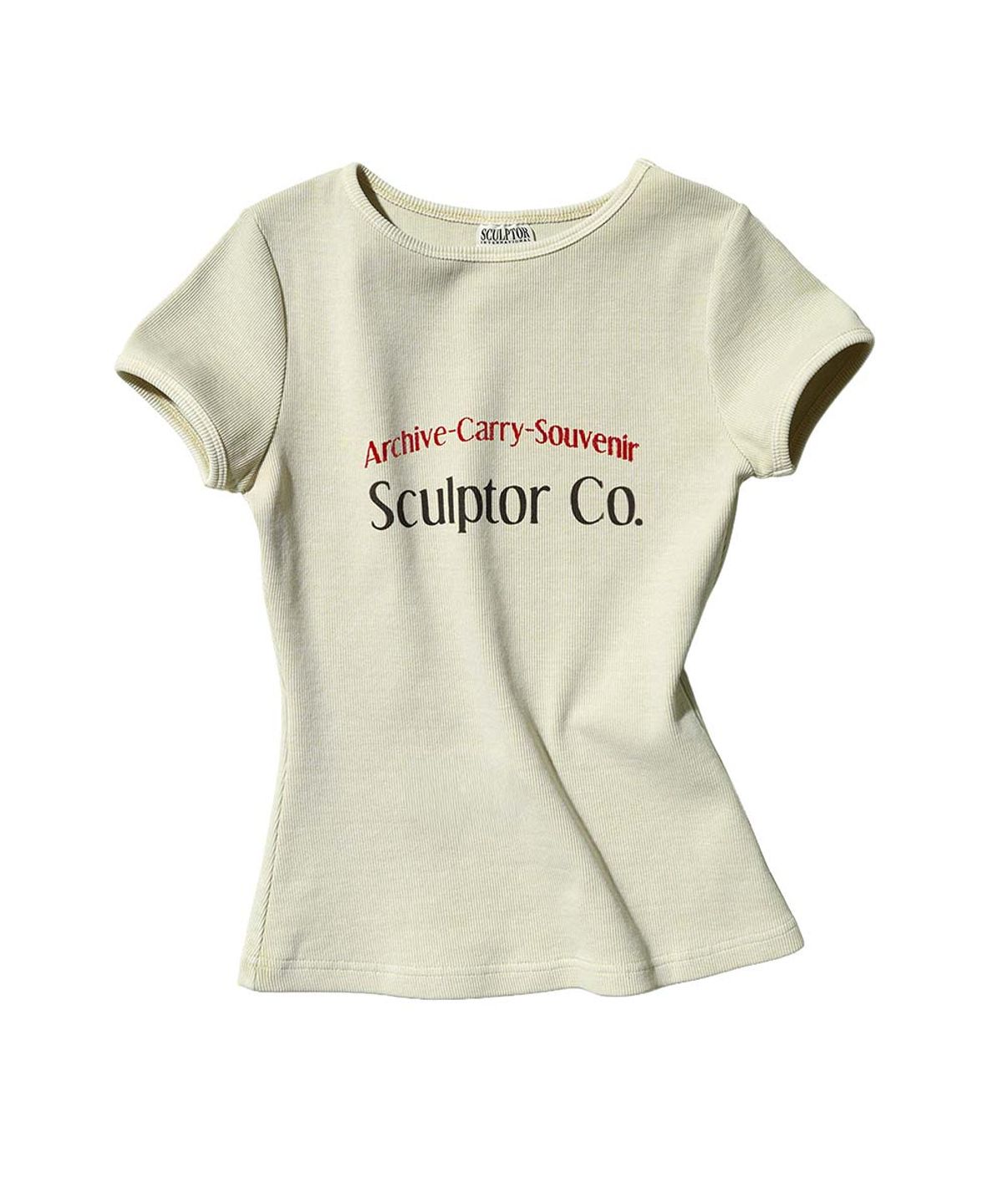 스컬프터(SCULPTOR) Archive Pigment Baby Tee Dusty Ivory