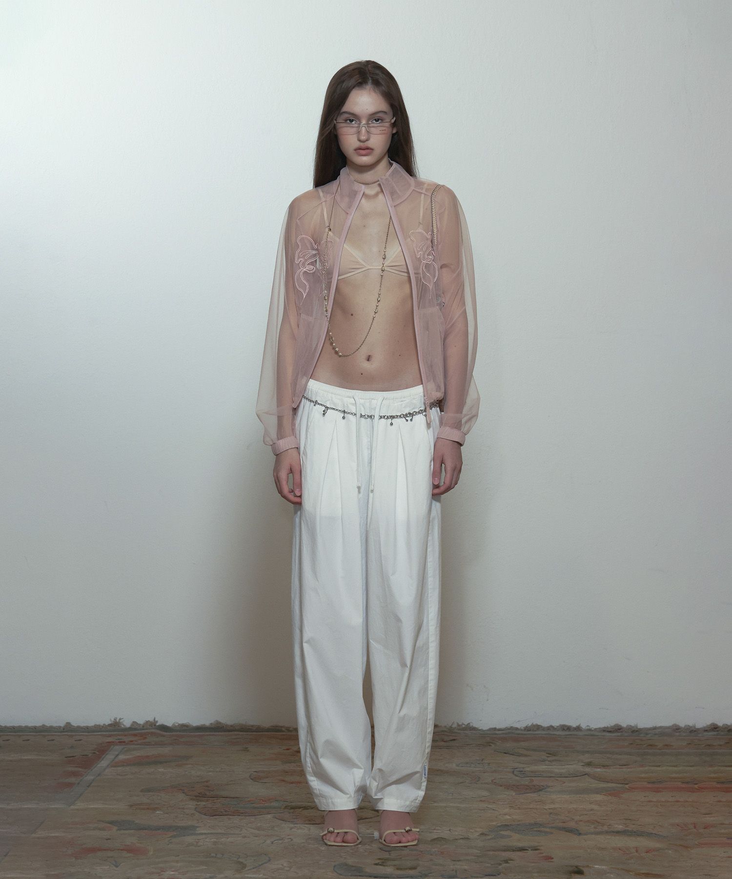 SCULPTOR（スカルプター）の「Mesh Sheer Zip-Up Jacket