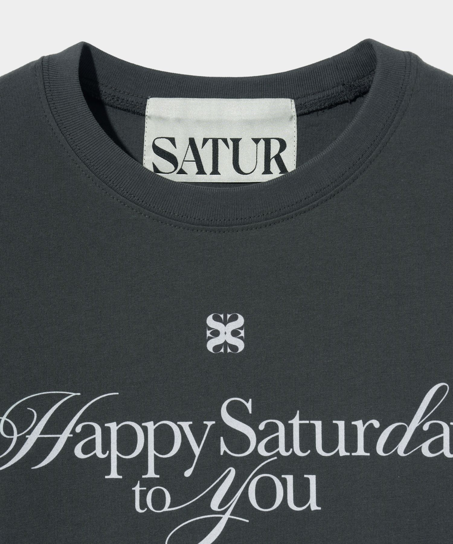 Tシャツ・カットソー SATUR Oyster Graphic Short Sleeve T-Shirt Retro Charcoal MUSINSA | SATUR Oyster Graphic Short-sleeved T-shirt Retro
