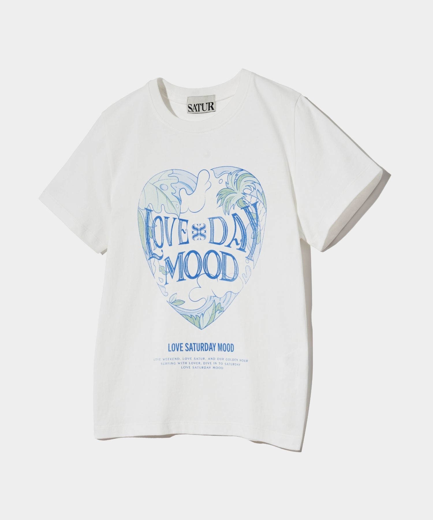 MUSINSA | SATUR Love Day Mood Ocean Graphic Short-sleeved T