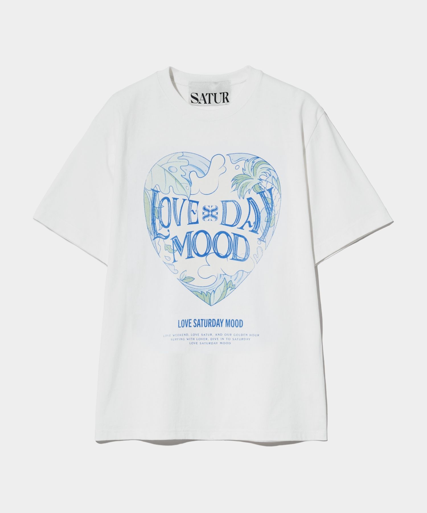 ★人気★【SATUR】★Love Day Mood Ocean Graphic T-Shir.t★ MUSINSA | SATUR Love Day Mood Ocean Graphic Short-sleeved T