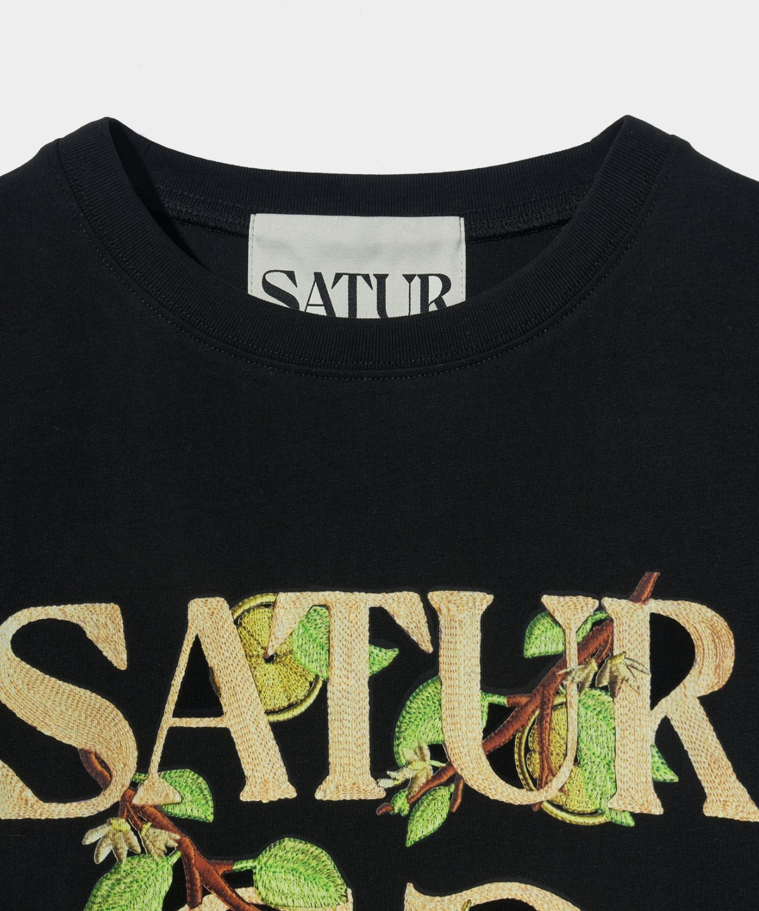★送料・関税込★SATUR★Apero Leaf Graphic T-Shirt★ ☆送料・関税込☆SATUR☆Apero Leaf Graphic T-Shirt☆ (SATUR/T
