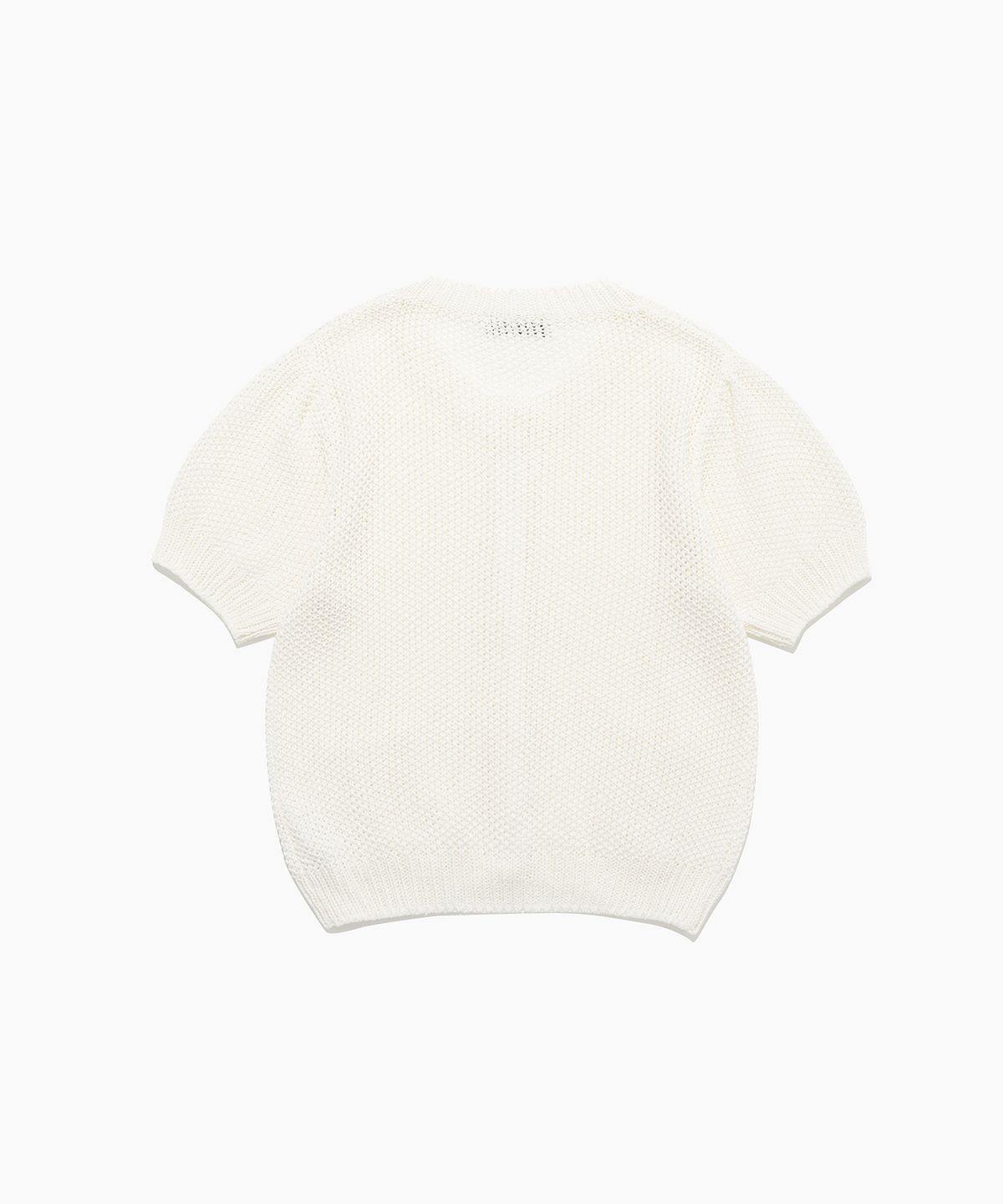 튜드먼트(TTUDEMENT) HALF SLEEVE CABLE CARDIGAN IVORY