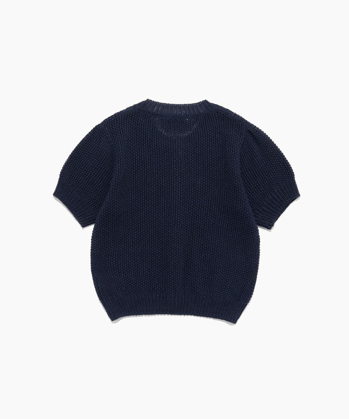 튜드먼트(TTUDEMENT) HALF SLEEVE CABLE CARDIGAN NAVY