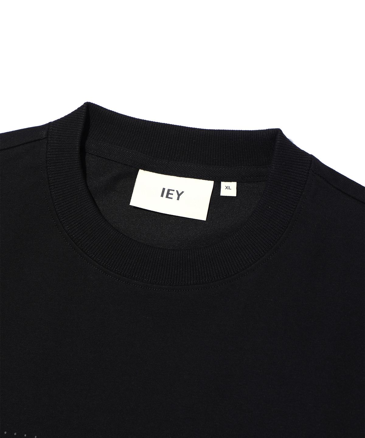 이에이(IEY) DOT LOGO T-SHIRTS Black