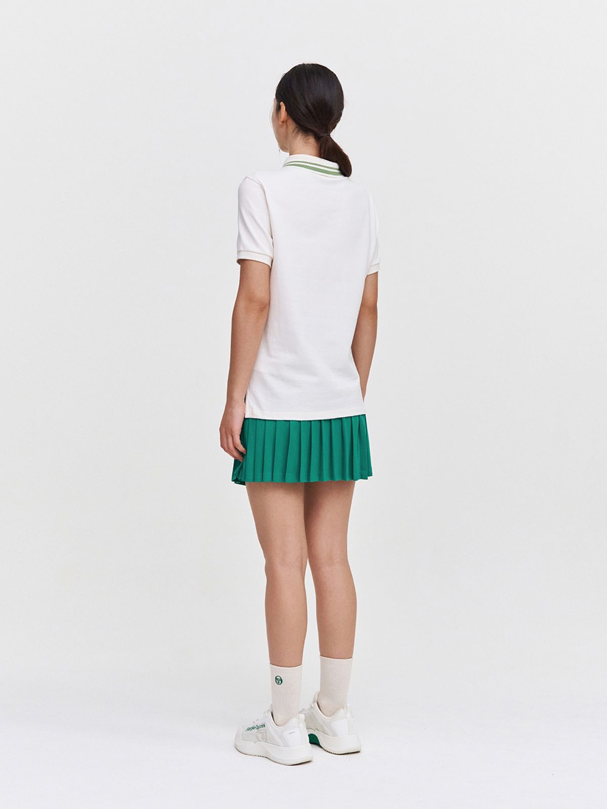 세르지오 타키니(SERGIO TACCHINI) W 데일리 티핑 포인트 반팔 폴로 셔츠 (Ivory)
