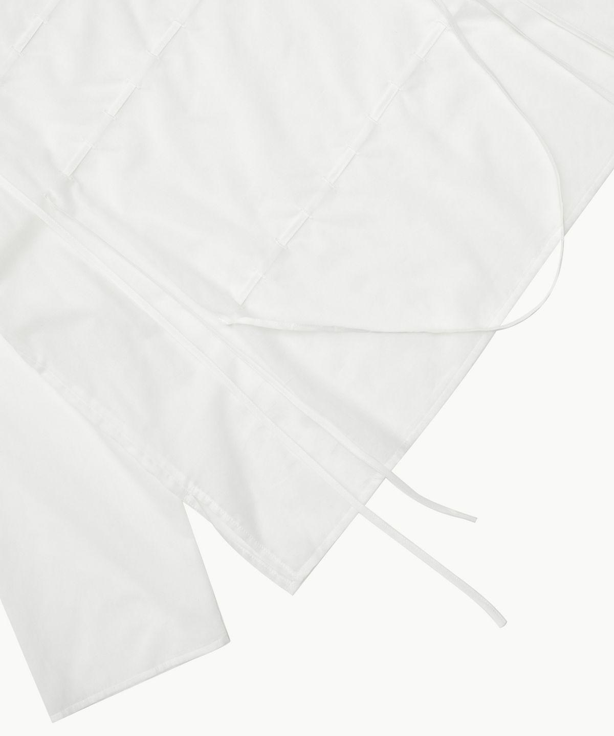 아모멘토(AMOMENTO) SHEER COTTON DRAWSTRING TOP_WHITE