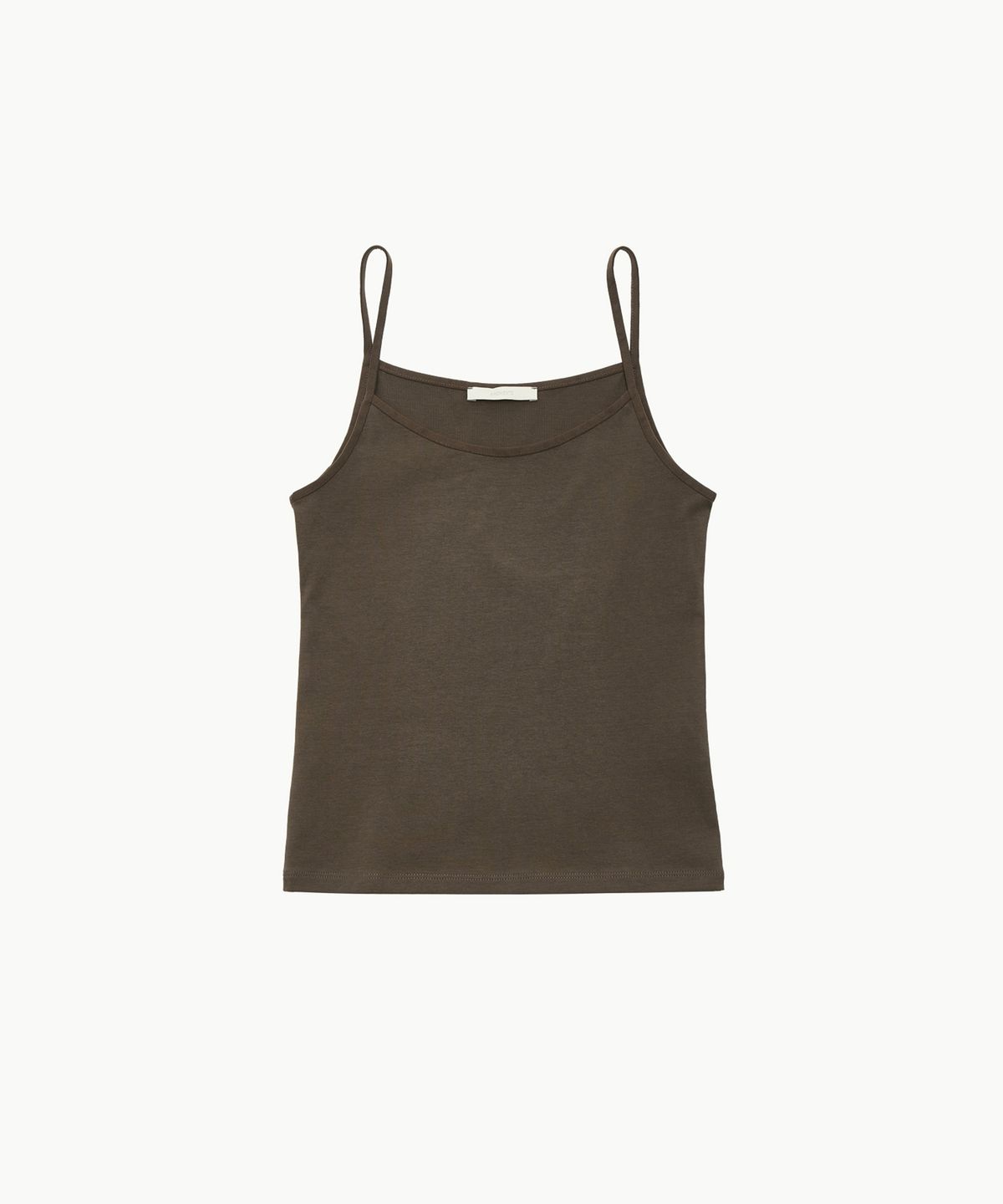 아모멘토(AMOMENTO) RIBBED SLEEVELESS TOP_BROWN
