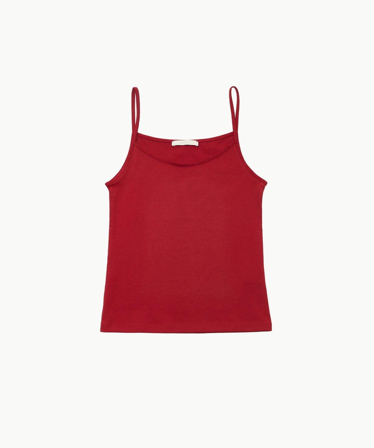 아모멘토(AMOMENTO) RIBBED SLEEVELESS TOP_RED