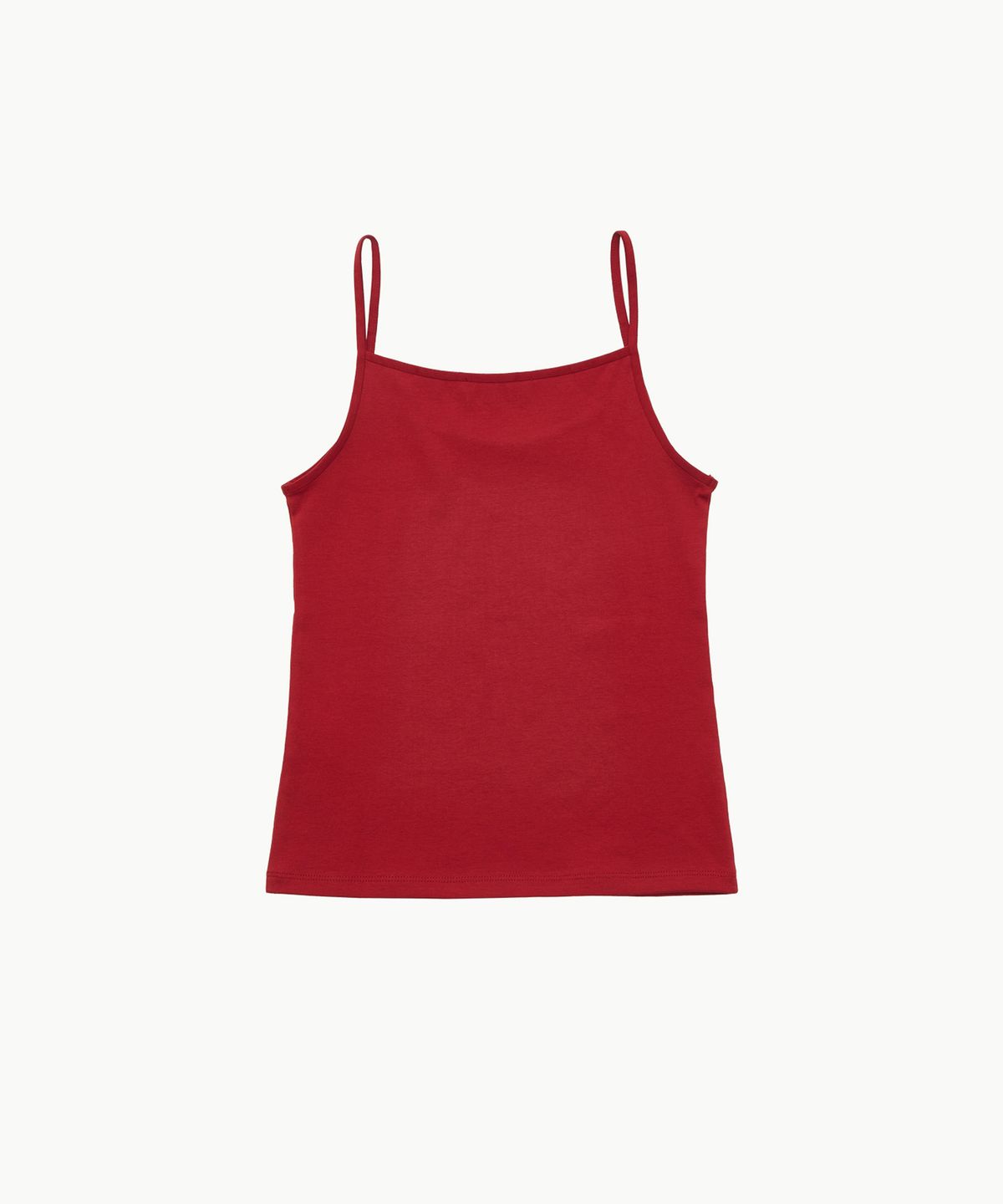 아모멘토(AMOMENTO) RIBBED SLEEVELESS TOP_RED