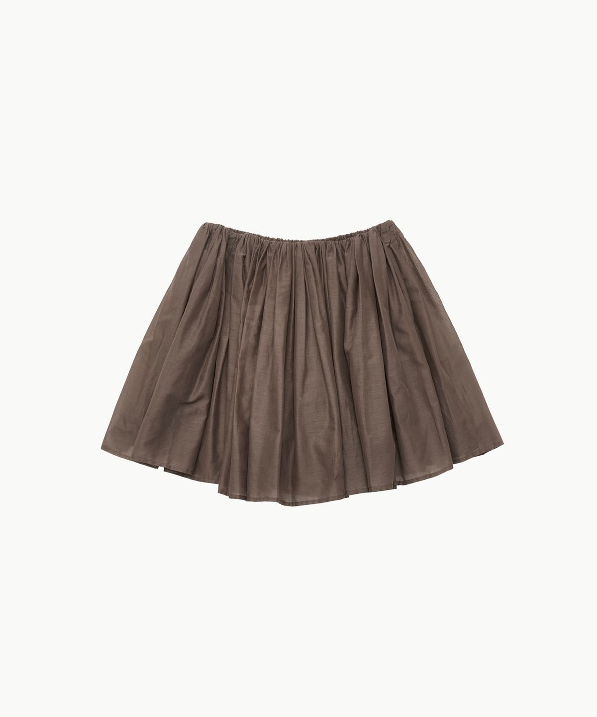 아모멘토(AMOMENTO) COTTON SHIRRING BANDING SKORTS_BROWN