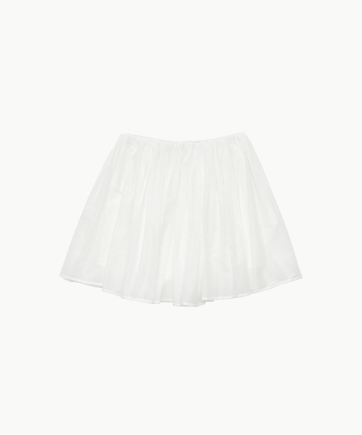 아모멘토(AMOMENTO) COTTON SHIRRING BANDING SKORTS_WHITE