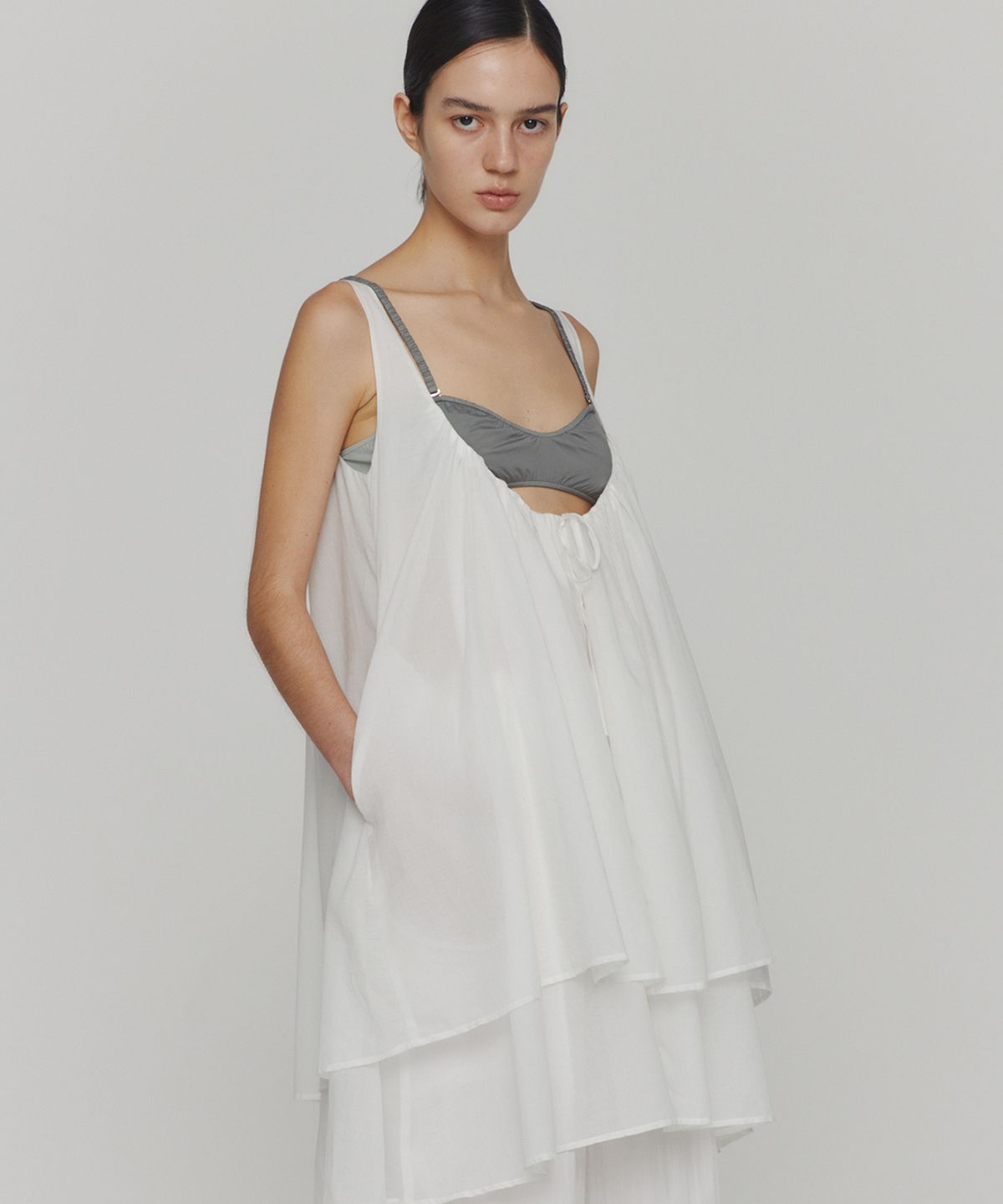 아모멘토(AMOMENTO) COLOR BLOCK BRA TOP_MIX