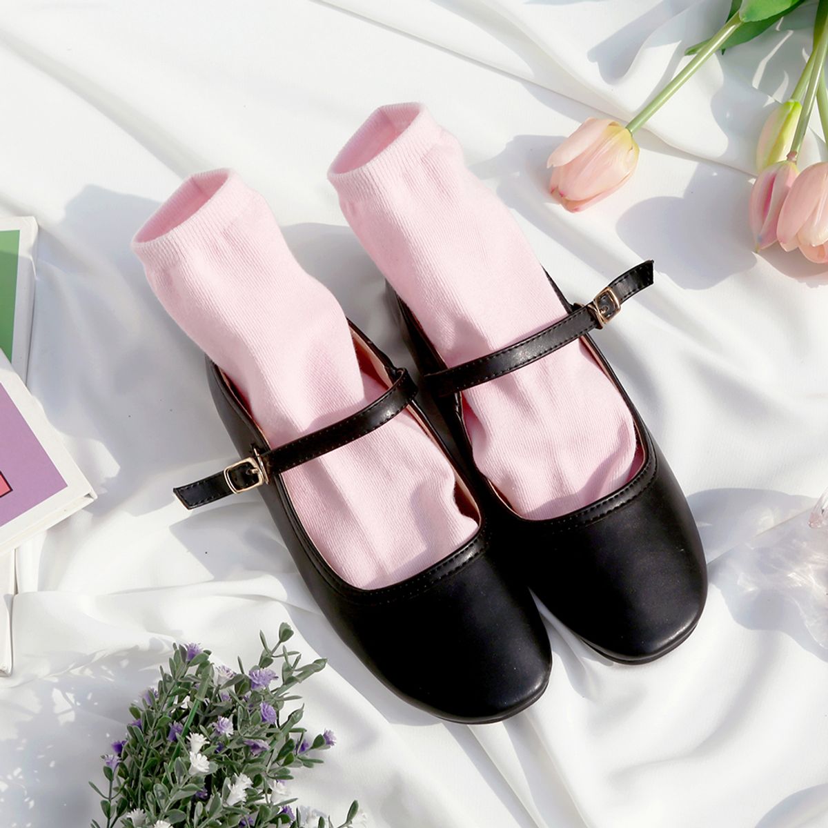 삭스에이(SOCKSA) [7PACK]순면 2겹 시그니처 168N 무지 미들 긴양말
