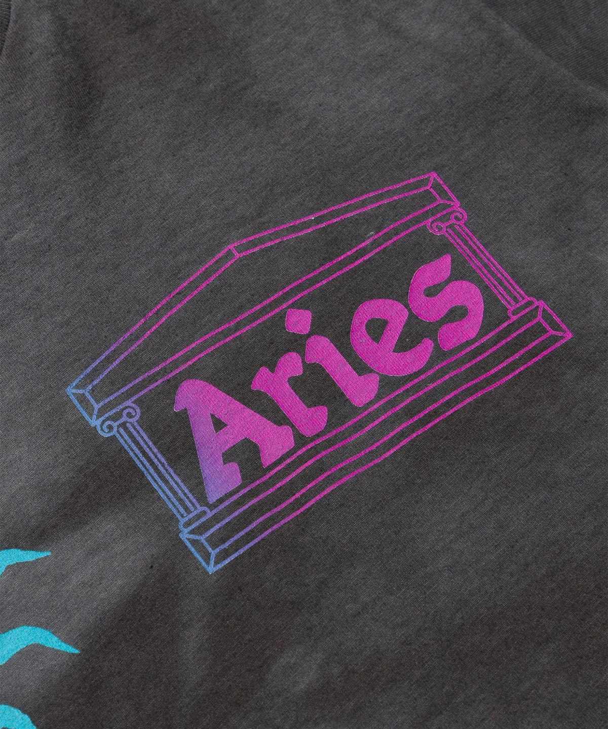 에리즈 얼라이즈(ARIES) (U) 그런지 해피 듀드 SS 티셔츠 베이비 그레이 GRUNGE HAPPY DUDE SS TEE - BABY GREY