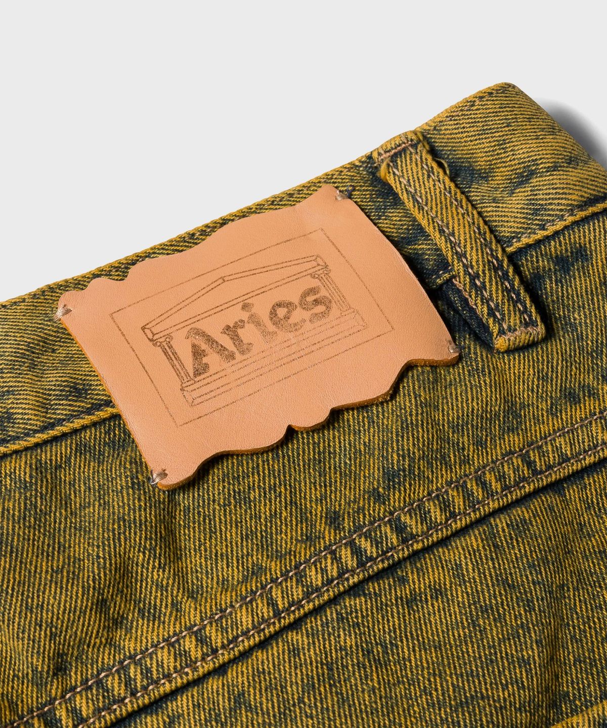 에리즈 얼라이즈(ARIES) (U) 애시드 워시 배튼 진 골드 ACID WASH BATTEN JEAN GOLD