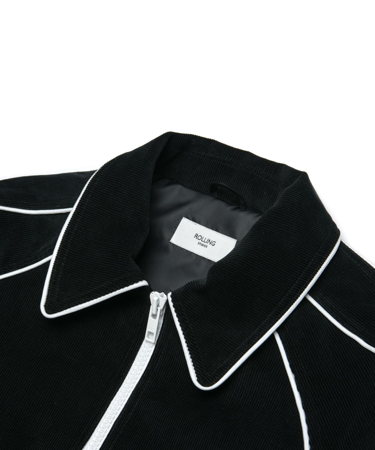 롤링스튜디오(ROLLINGSTUDIOS) PIPED BLOUSON JACKET CORDUROY BLACK