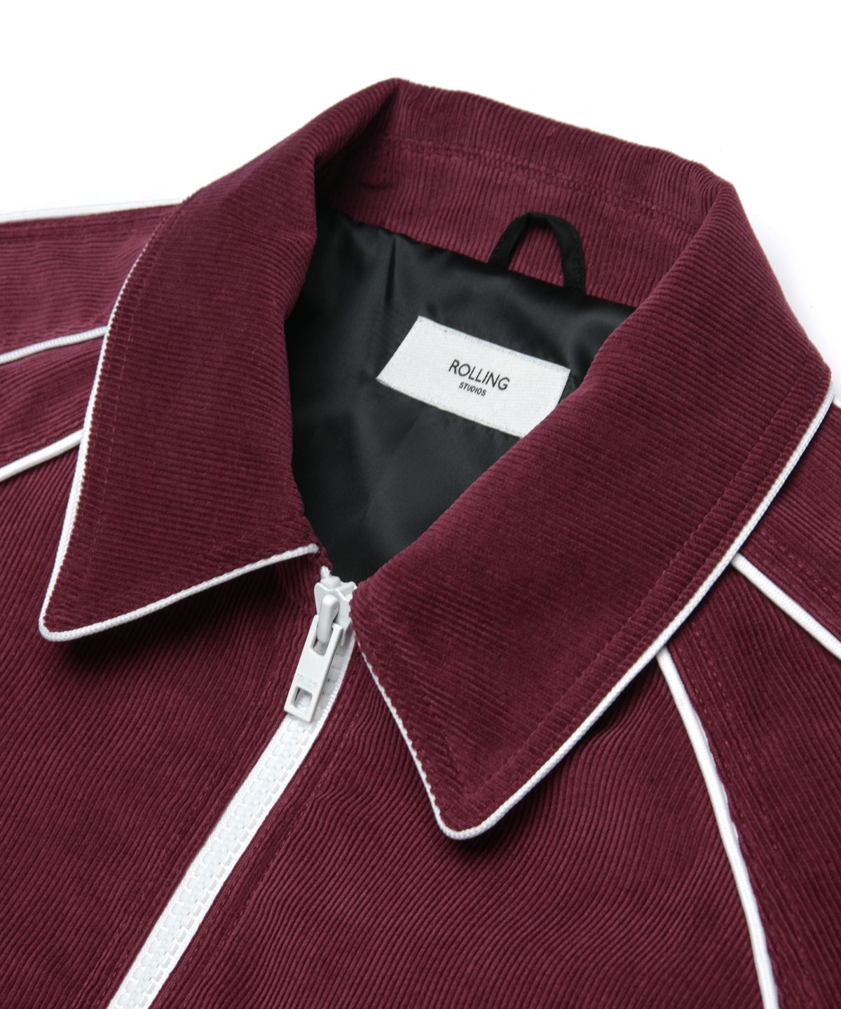 롤링스튜디오(ROLLINGSTUDIOS) PIPED BLOUSON JACKET CORDUROY BURGUNDY