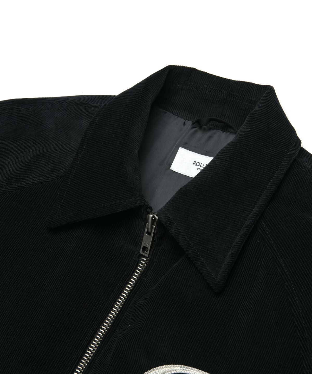 롤링스튜디오(ROLLINGSTUDIOS) R EMBROIDERED JACKET CORDUROY BLACK