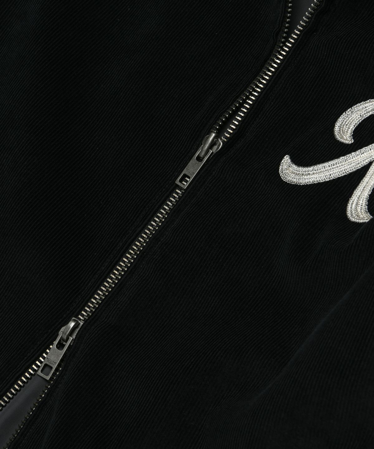 롤링스튜디오(ROLLINGSTUDIOS) R EMBROIDERED JACKET CORDUROY BLACK
