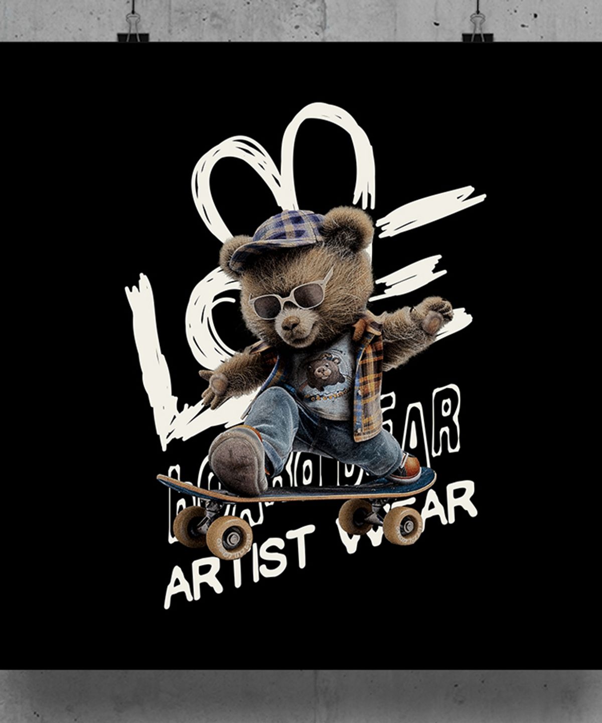 아티스트웨어(ARTISTWEAR) [ATW] 보드베어 피그먼트 맨투맨
