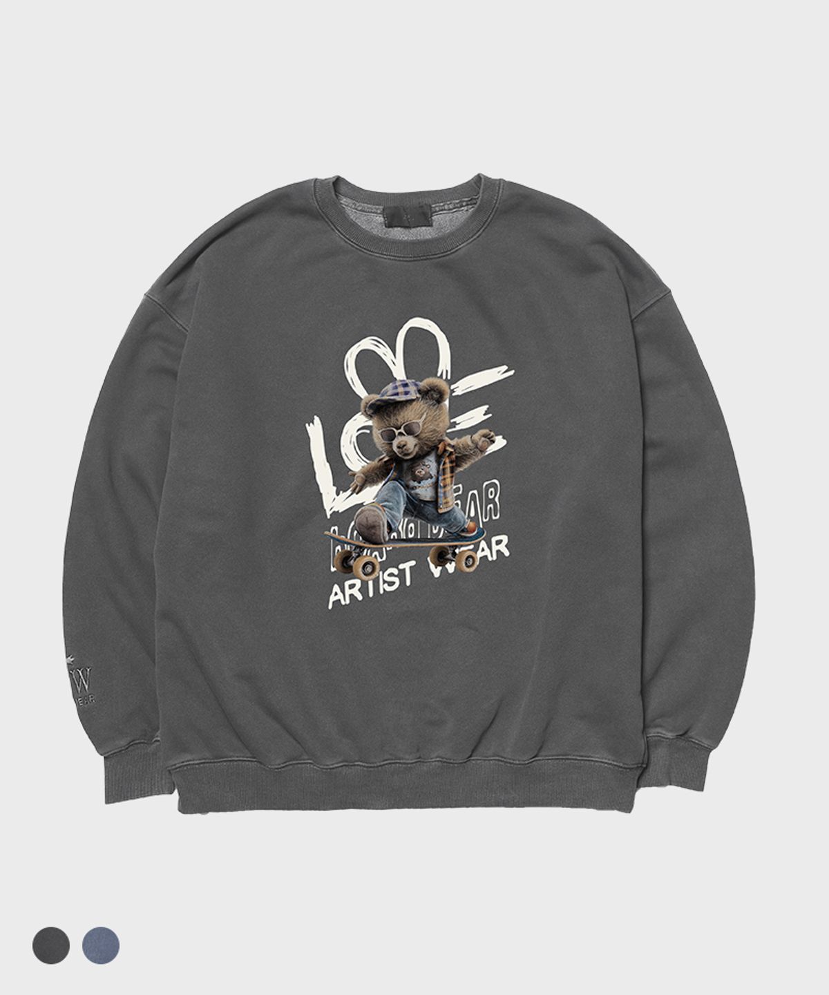 아티스트웨어(ARTISTWEAR) [ATW] 보드베어 피그먼트 맨투맨