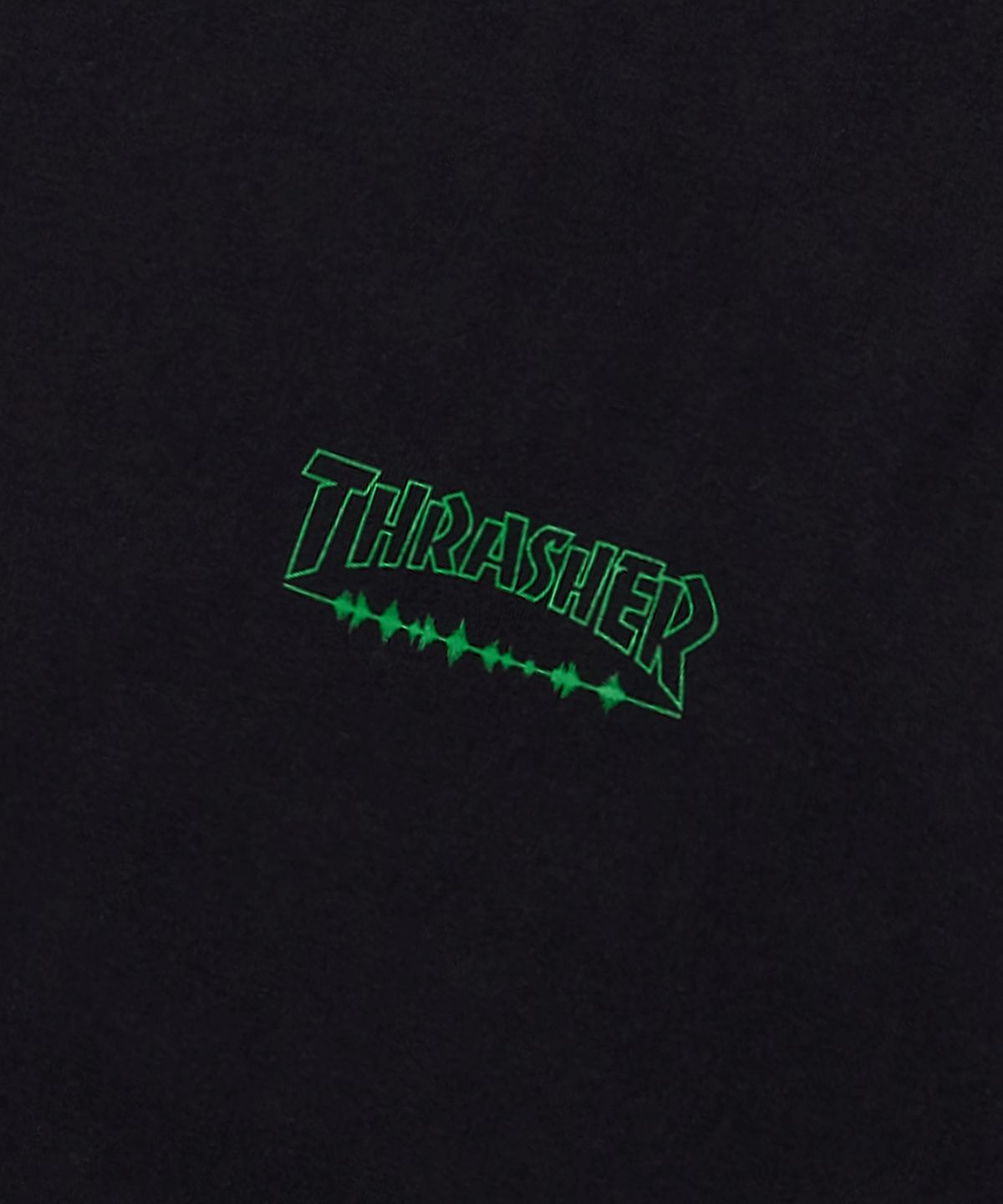 트레셔(THRASHER) 소나 레이더 그래픽 반팔 티셔츠 블랙