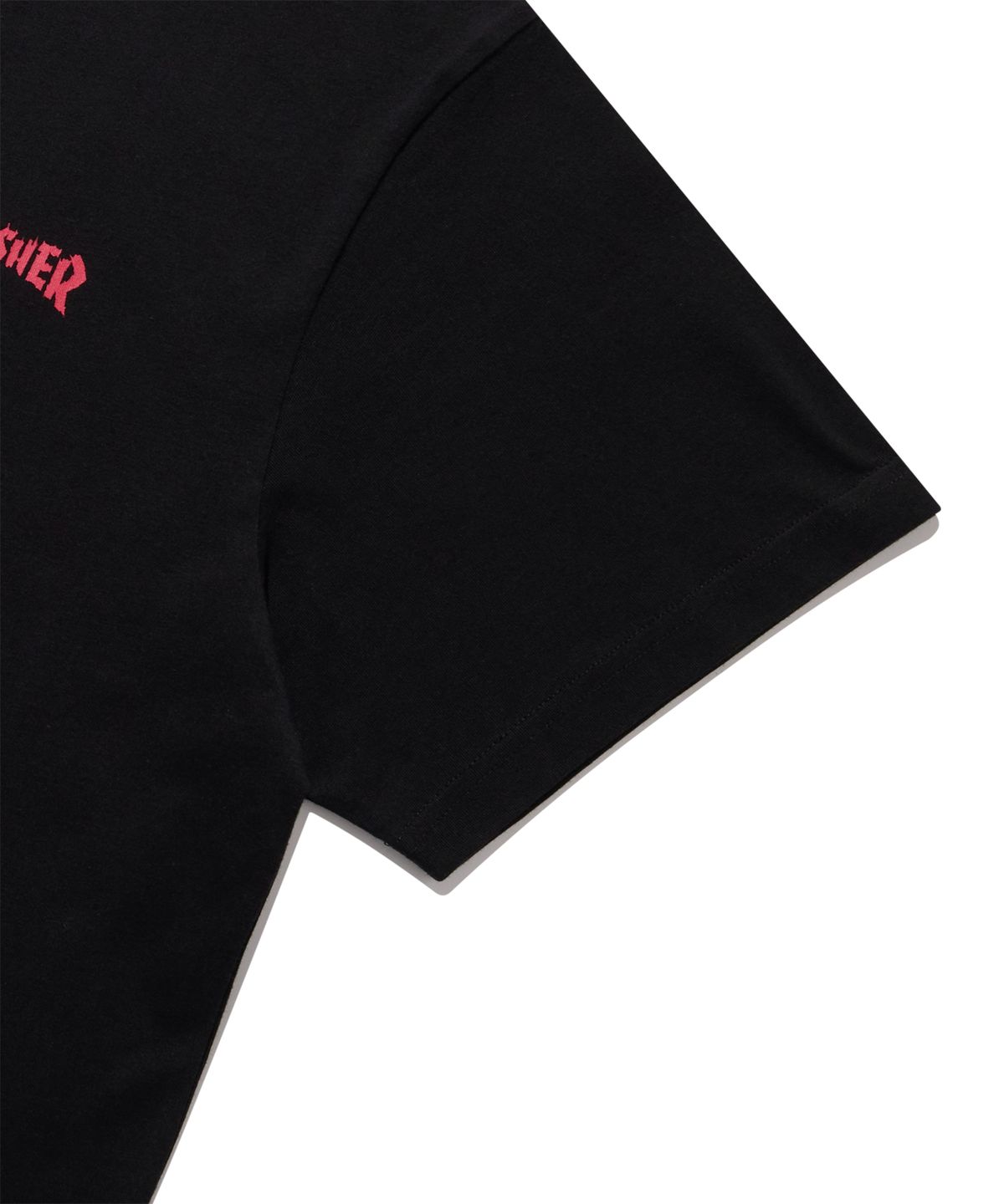 트레셔(THRASHER) 번 잇 다운 그래픽 반팔 티셔츠 블랙