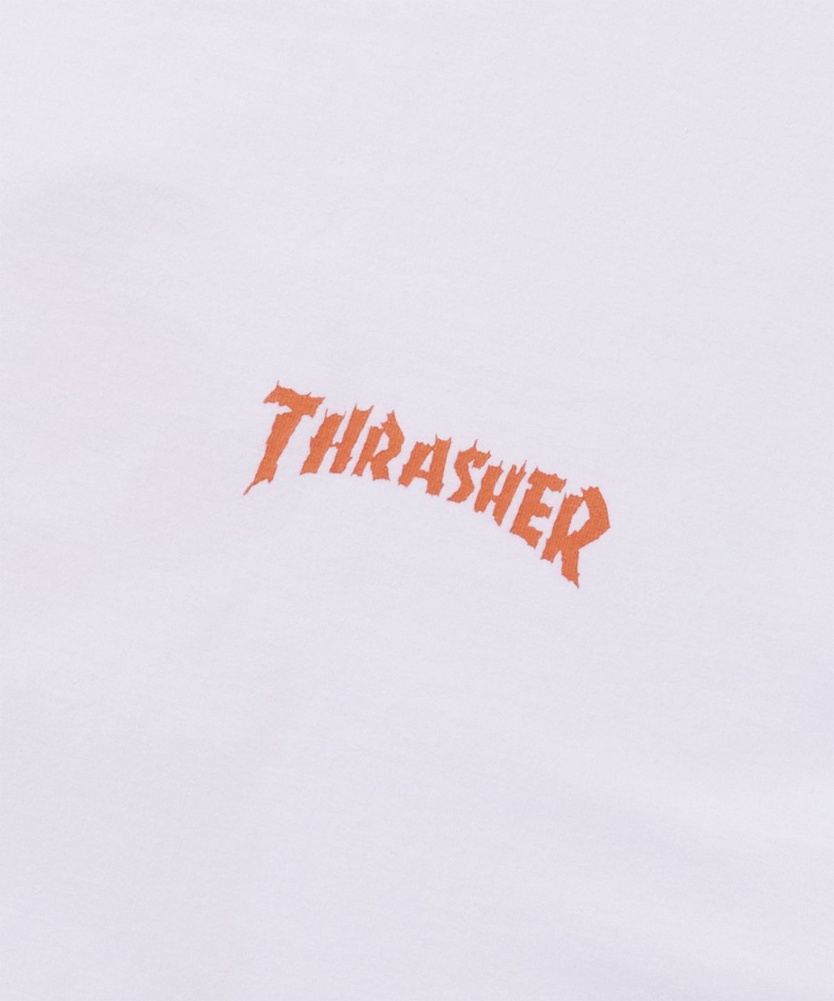 트레셔(THRASHER) 번 잇 다운 그래픽 반팔 티셔츠 화이트