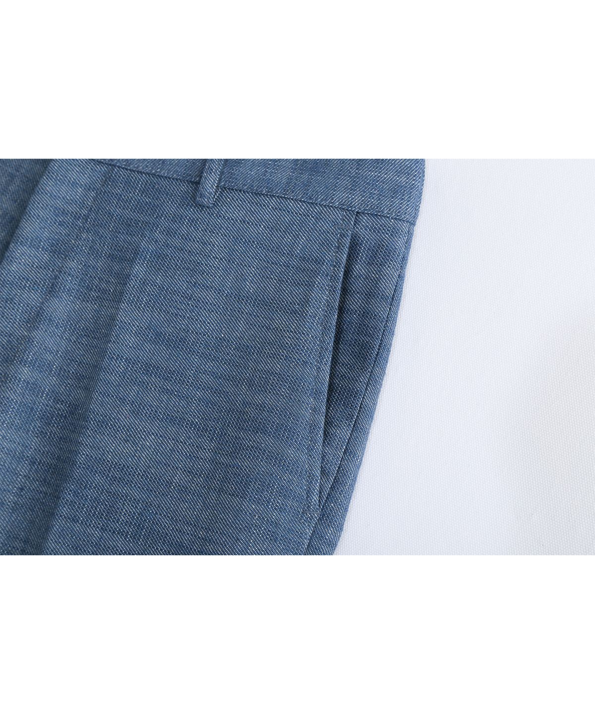 애쉬아워(ASHOUR) Linen Denim Pants Indigo