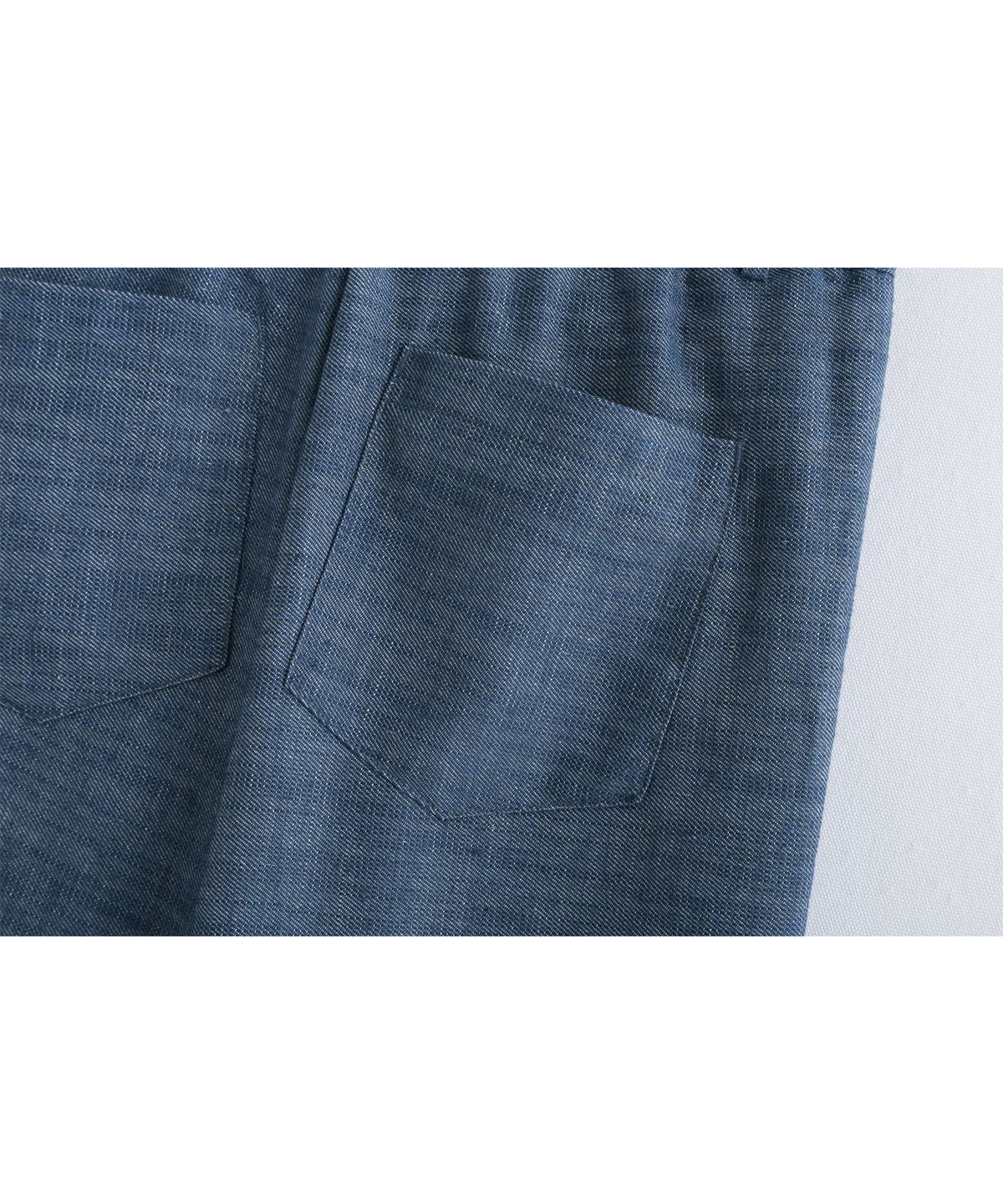 애쉬아워(ASHOUR) Linen Denim Pants Indigo