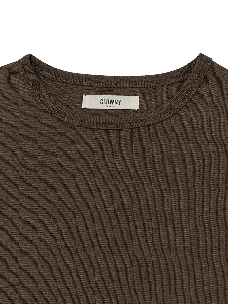 MUSINSA | GLOWNY G BABY TEE (BROWN)