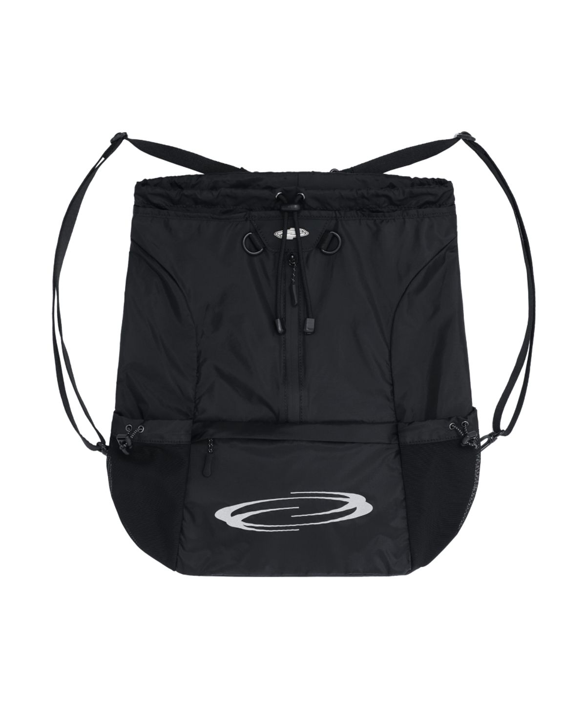 오프닝프로젝트(OPENING PROJECT) Mesh Pocket String Bag - Black